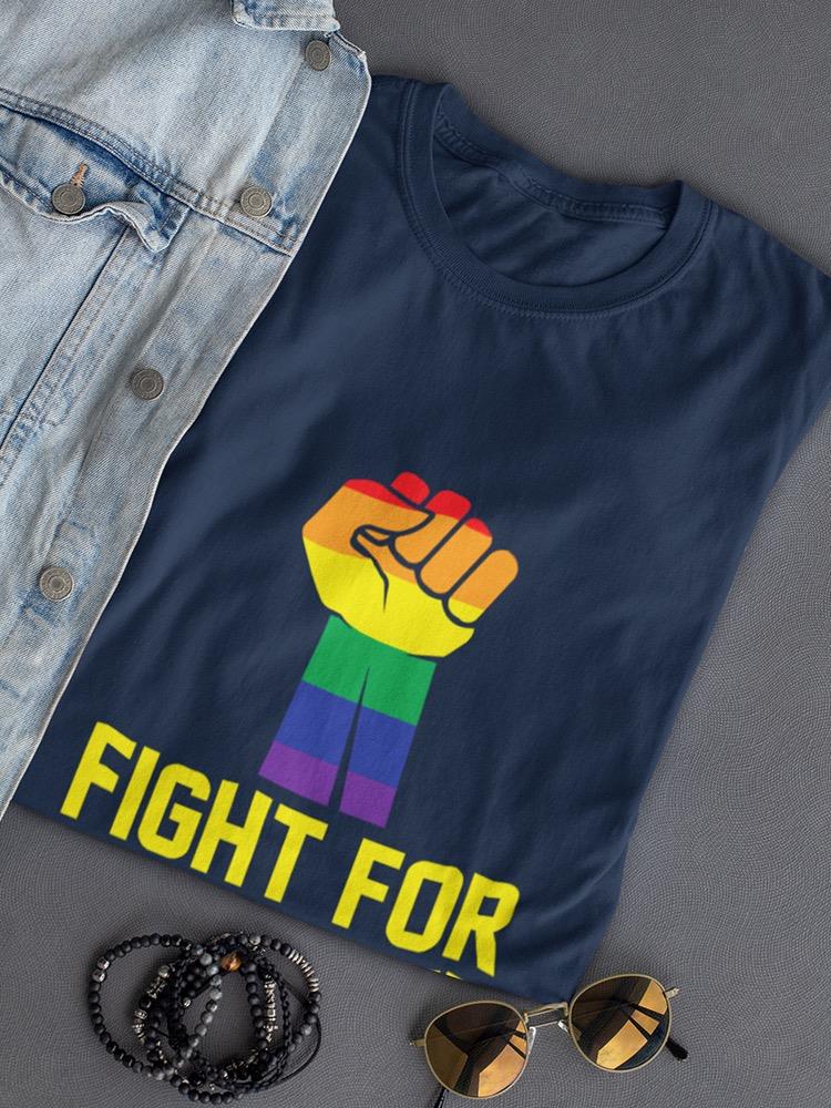 Fight For Your Right Shaped T-shirt -SmartPrintsInk Designs