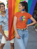 Lgbt Rainbow Lips Shaped T-shirt -SmartPrintsInk Designs
