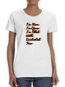 I'm Here, I'm Queer Shaped T-shirt -SmartPrintsInk Designs