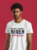 No Baby Formula Banner W Stars T-shirt -SmartPrintsInk Designs