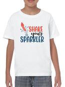 Shake Your Sparkler Art T-shirt -SmartPrintsInk Designs