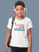 Shake Your Sparkler Art T-shirt -SmartPrintsInk Designs