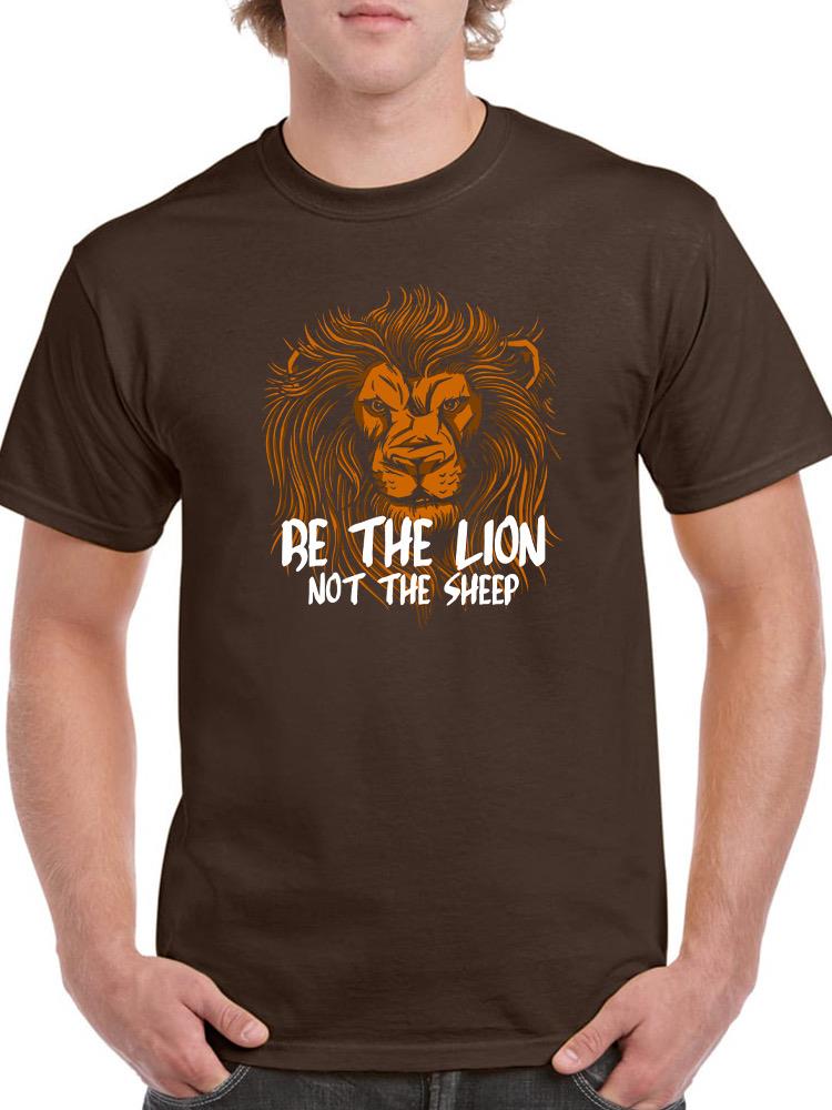 Be The Lion Color Lineart T-shirt -SmartPrintsInk Designs