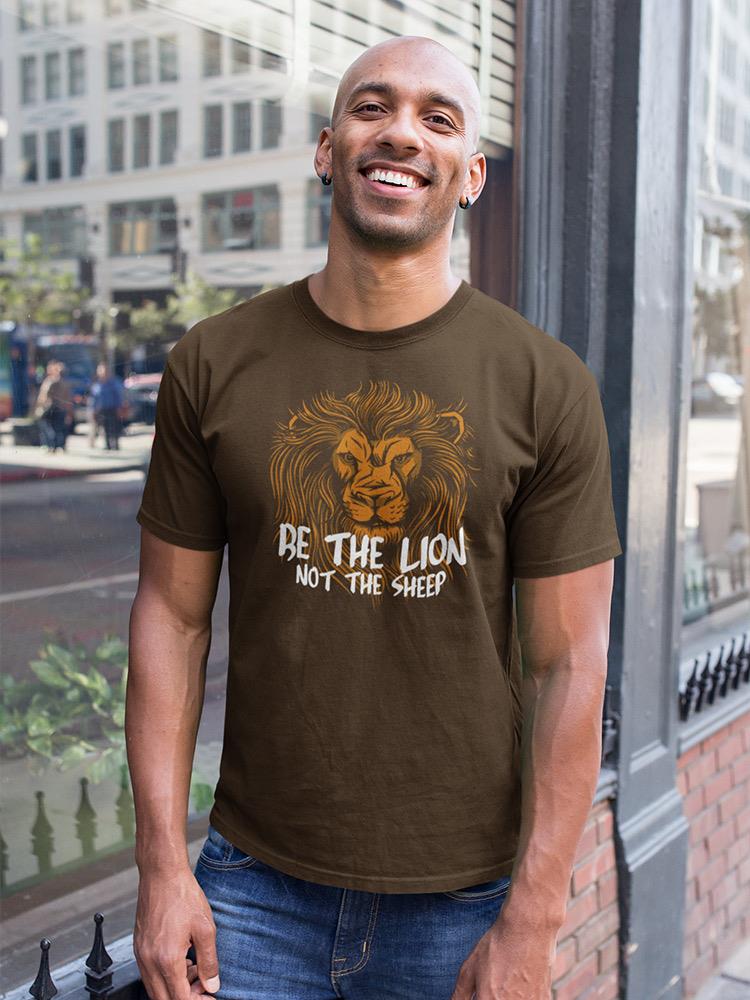 Be The Lion Color Lineart T-shirt -SmartPrintsInk Designs
