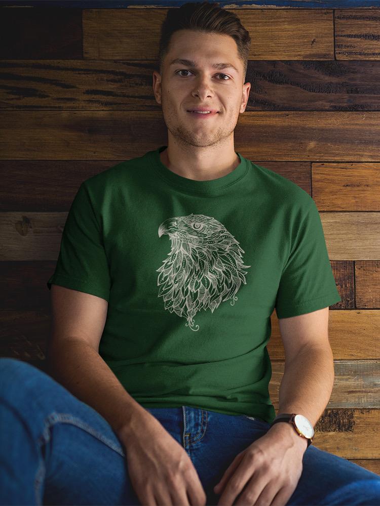 Bald Eagle Head Lineart T-shirt -SmartPrintsInk Designs