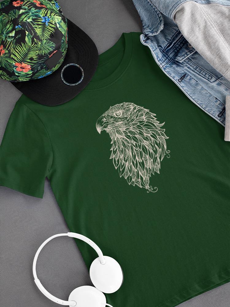 Bald Eagle Head Lineart T-shirt -SmartPrintsInk Designs