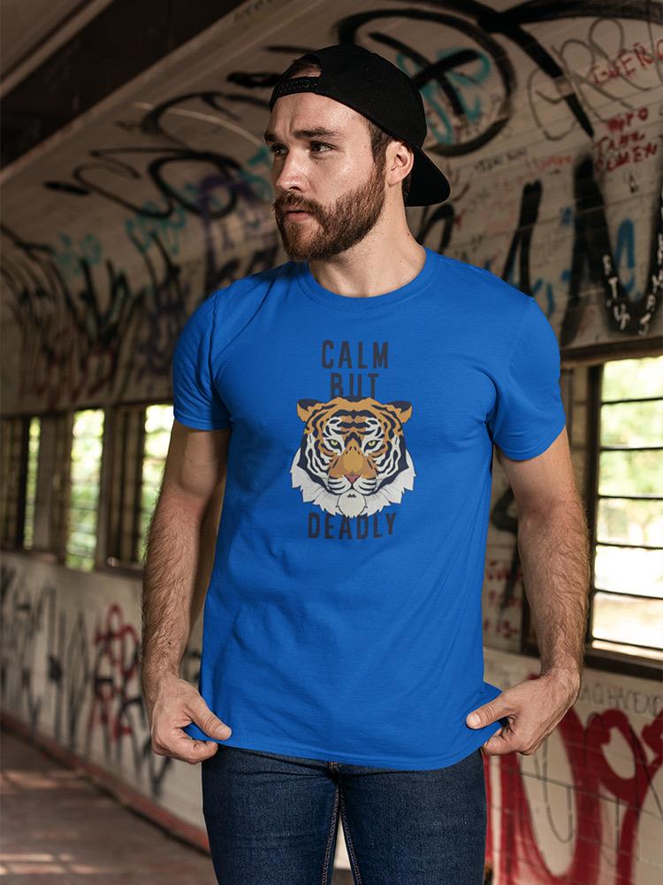 Calm But Deadly Tiger Art T-shirt -SmartPrintsInk Designs