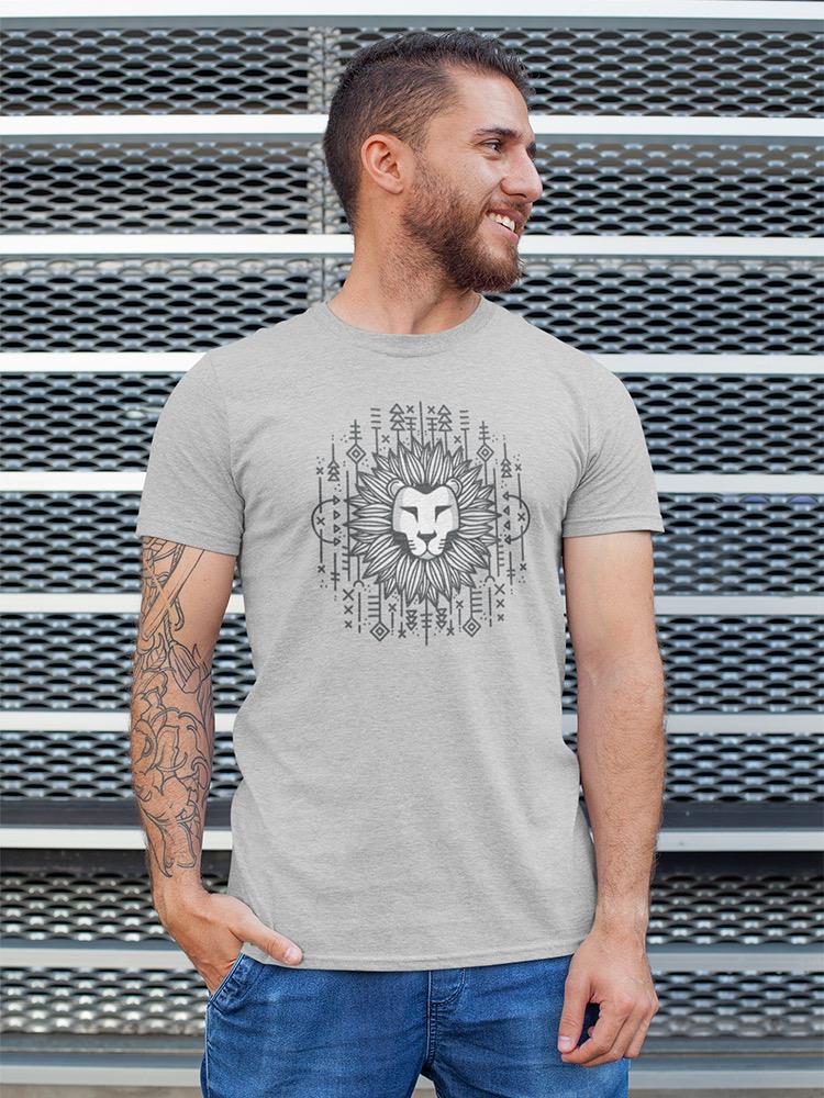 Nordic Style Lion Head T-shirt -SmartPrintsInk Designs