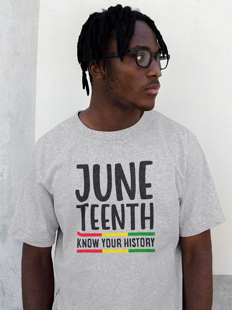 Juneteenth Celebration Text T-shirt -SmartPrintsInk Designs