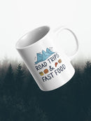 Road Trips N Fast Food Art Mug -SmartPrintsInk Designs