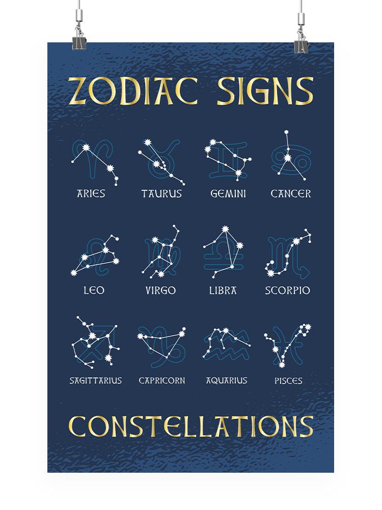 Zodiac Signs Constellations Art Wall Art -SmartPrintsInk Designs
