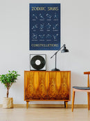 Zodiac Signs Constellations Art Wall Art -SmartPrintsInk Designs