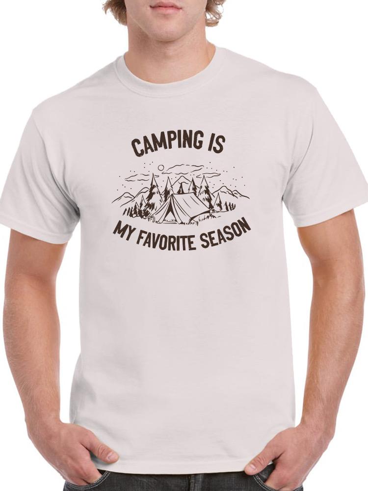Camping My Favorite Season Art T-shirt -SmartPrintsInk Designs