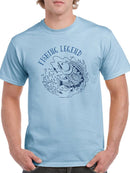 Fishing Legend Salmon Art T-shirt -SmartPrintsInk Designs