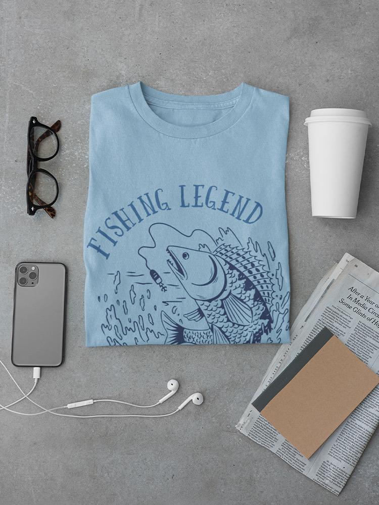 Fishing Legend Salmon Art T-shirt -SmartPrintsInk Designs