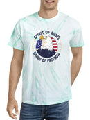 Spirit Of Rebel Eagle Seal Tie Dye Tee -SmartPrintsInk Designs