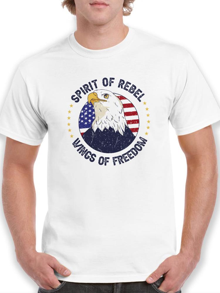 Spirit Of Rebel Eagle Seal T-shirt -SmartPrintsInk Designs