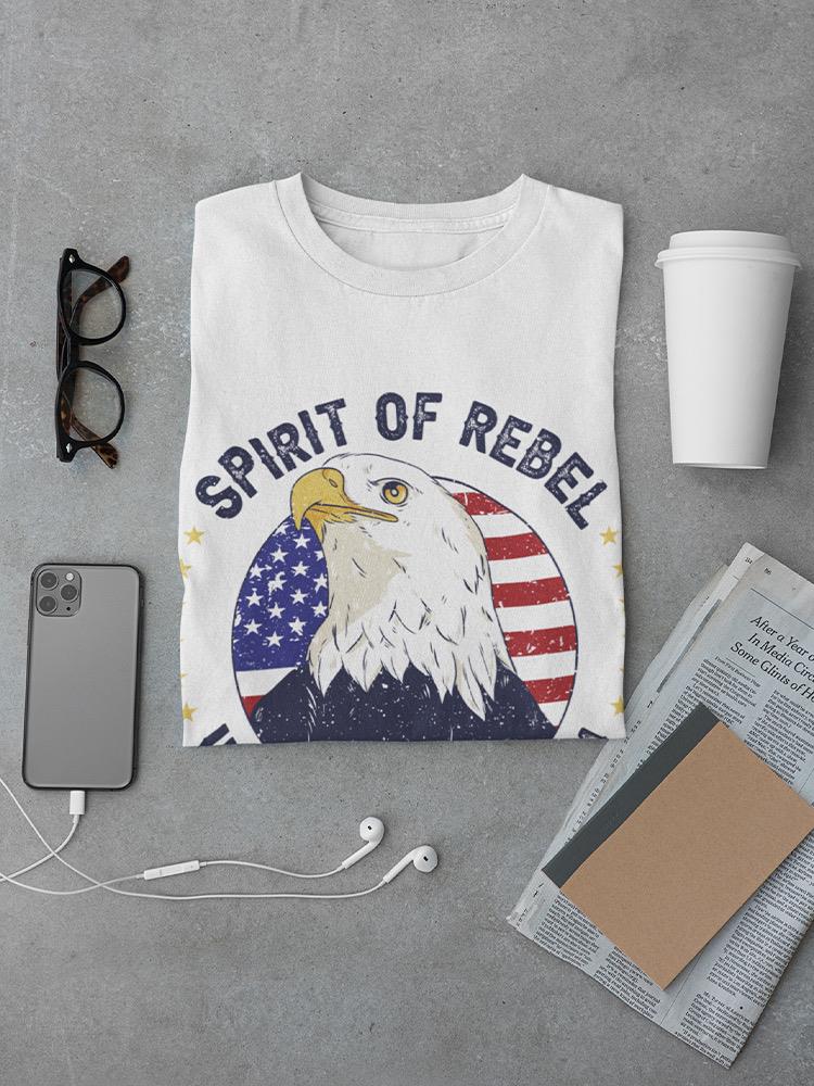 Spirit Of Rebel Eagle Seal T-shirt -SmartPrintsInk Designs