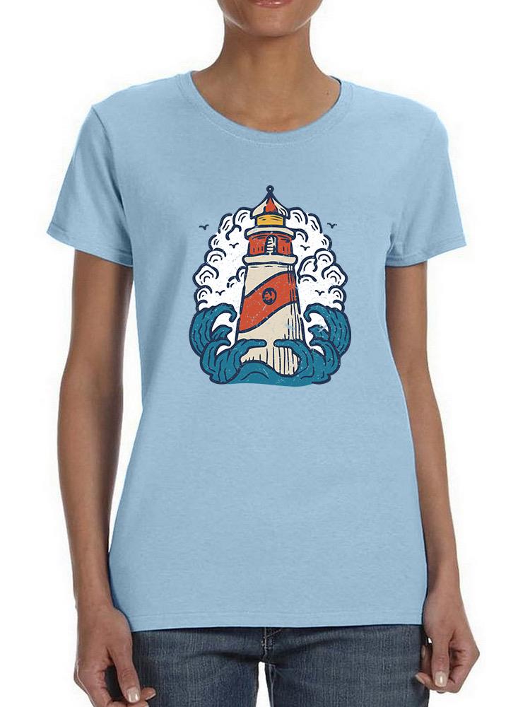 Vintage Lighthouse Art T-shirt -SmartPrintsInk Designs