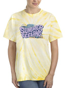 Summer Feeling Groovy Art Tie Dye Tee -SmartPrintsInk Designs
