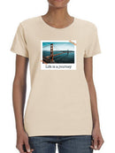 Life Is Journey Photo Art T-shirt -SmartPrintsInk Designs