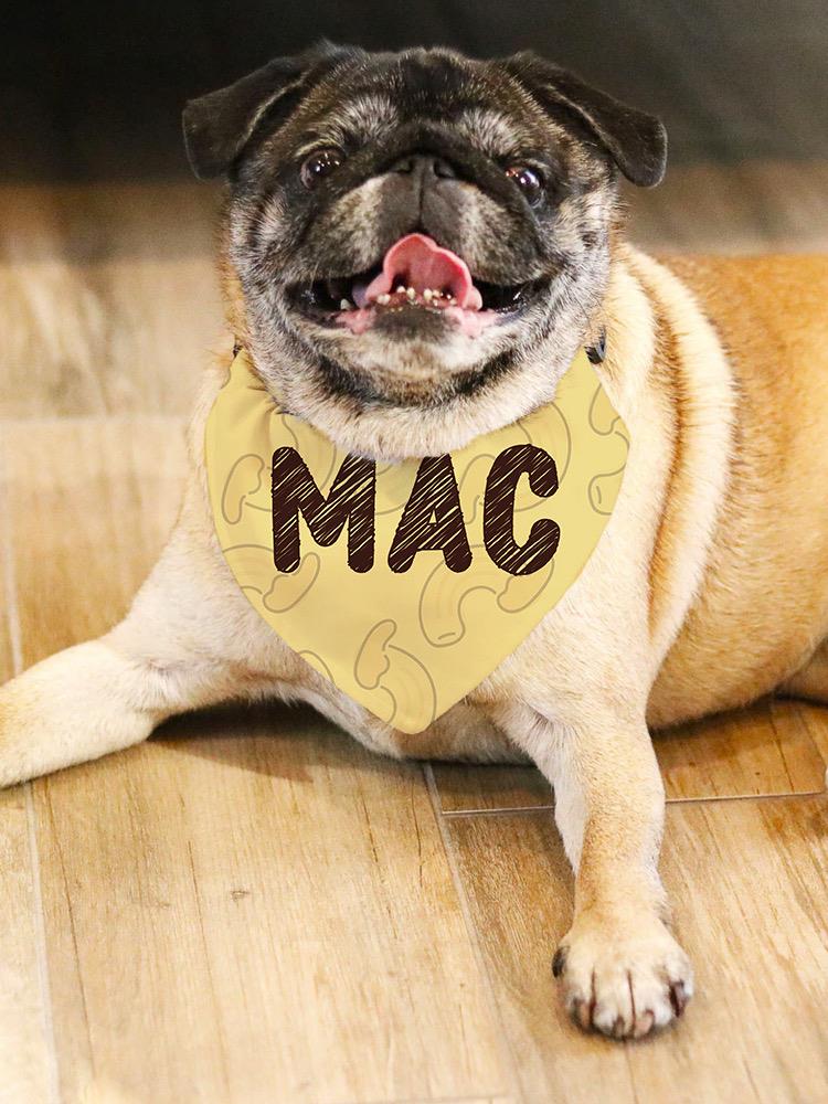 Mac N Cheese Pet Bandana Small -SmartPrintsInk Designs