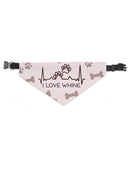 I Love Whine Pet Bandana Small -SmartPrintsInk Designs