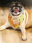 Hot Dog Pet Bandana Small -SmartPrintsInk Designs
