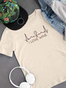 I Love Whine Pet Bandana Small -SmartPrintsInk Designs