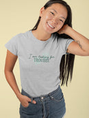 Trouble Pet Bandana Small -SmartPrintsInk Designs