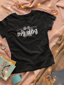 Chilling W My Human Pet Bandana Small -SmartPrintsInk Designs