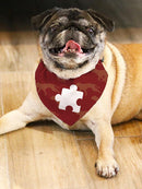 Little Jigsaw Puzzle Pet Bandana Small -SmartPrintsInk Designs