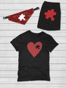 Little Jigsaw Puzzle Pet Bandana Small -SmartPrintsInk Designs