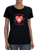 I Love Food Pet Bandana Small -SmartPrintsInk Designs