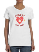 I Love Food Pet Bandana Small -SmartPrintsInk Designs
