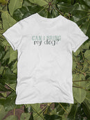 Can I Bring Hooman Pet Bandana Small -SmartPrintsInk Designs