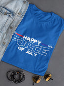 Force Of July Light Sword Shaped T-shirt -SmartPrintsInk Designs