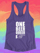 One Beer Queer. Racerback Tank -SmartPrintsInk Designs