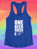 One Beer Queer. Racerback Tank -SmartPrintsInk Designs