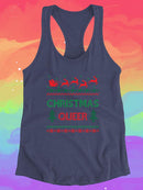 Christmas Queer. Racerback Tank -SmartPrintsInk Designs