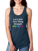 Let's Get One Thing Straight. Racerback Tank -SmartPrintsInk Designs