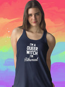 Bihexual Quote Racerback Tank -SmartPrintsInk Designs