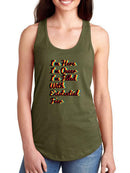 I'm Here, Queer With Fear Racerback Tank -SmartPrintsInk Designs