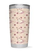 Cute Belly Kitten Pattern Tumbler -SmartPrintsInk Designs