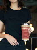 Grandma Nutrition Tag Tumbler -SmartPrintsInk Designs