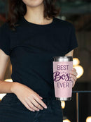 Best Boss Ever Puple Calligraphy Tumbler -SmartPrintsInk Designs