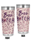 Boss B Purple Lettering W Heart Tumbler -SmartPrintsInk Designs