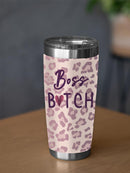 Boss B Purple Lettering W Heart Tumbler -SmartPrintsInk Designs
