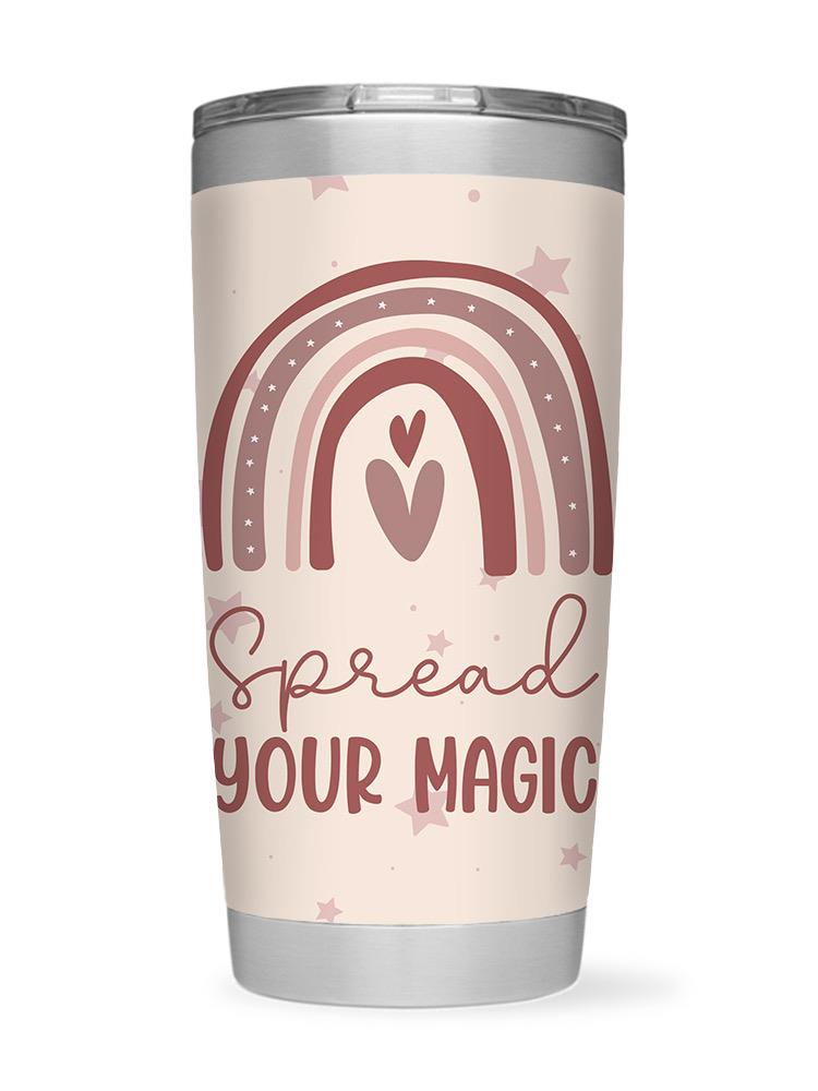 Spread Your Magic Cute Rainbow Tumbler -SmartPrintsInk Designs