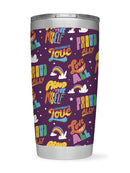 Proud To Be Myself Pattern Tumbler -SmartPrintsInk Designs